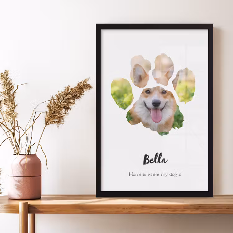 Foto in lijst - Dierenpootje — 4