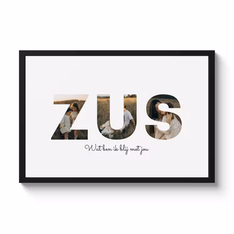 Foto in lijst - Zus — 1