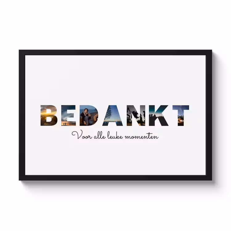 Foto in lijst - Bedankt — 1