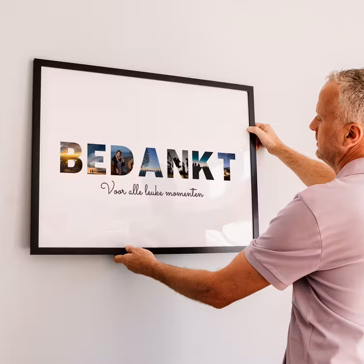 Foto in lijst - Bedankt — 2