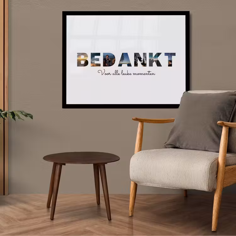 Foto in lijst - Bedankt — 4