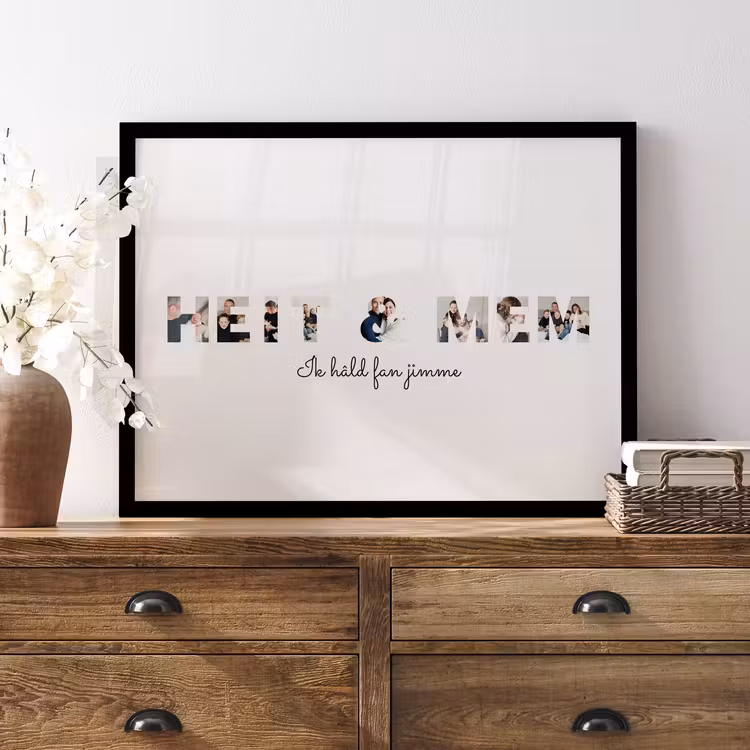 Foto in lijst - Heit & Mem — 2