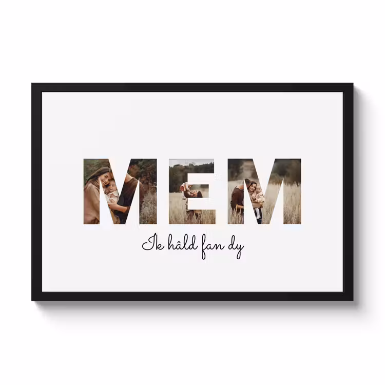 Foto in lijst - Mem — 1