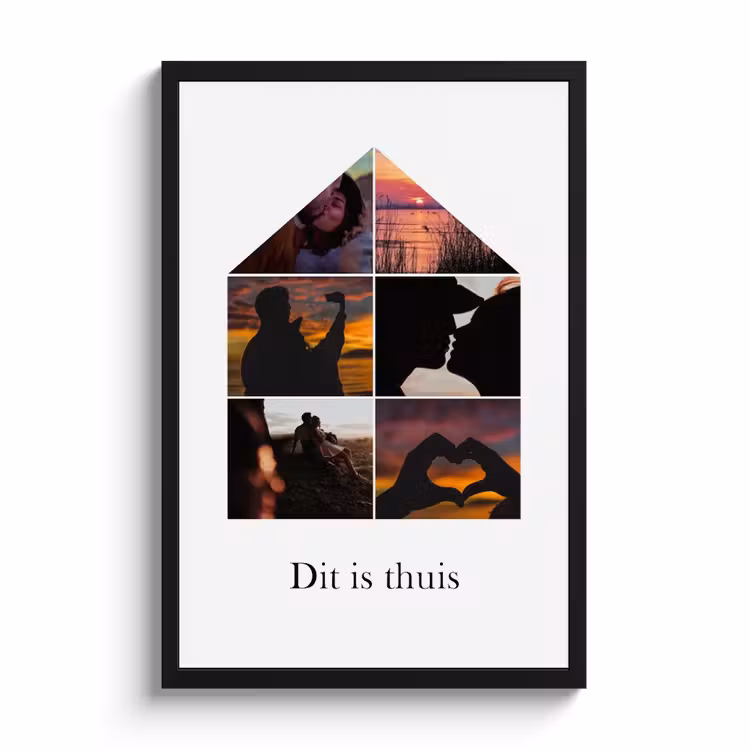 Foto in lijst - Huisje collage — 1