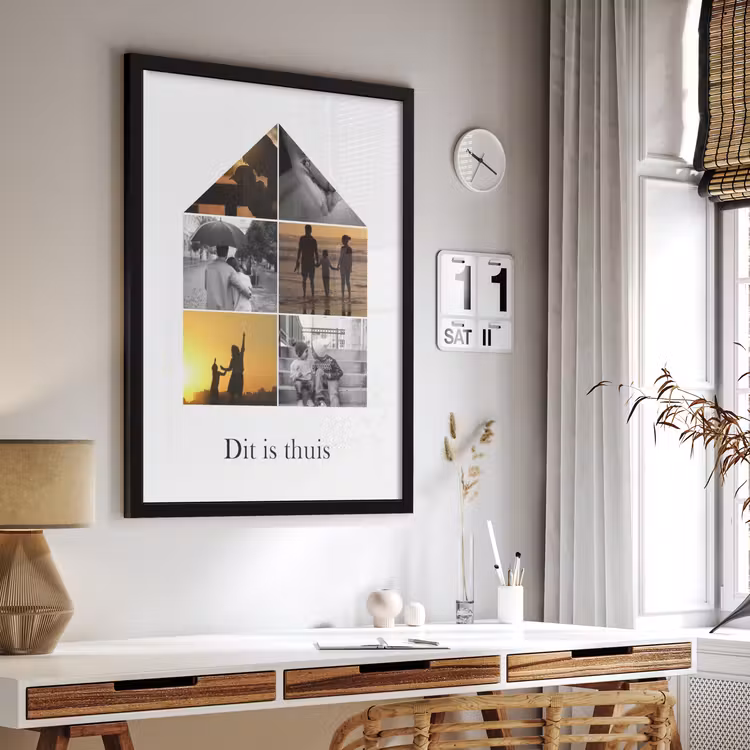 Foto in lijst - Huisje collage — 3