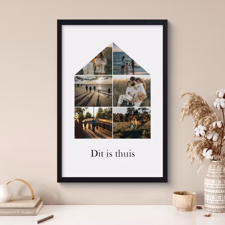 Foto in lijst - Huisje collage — 4