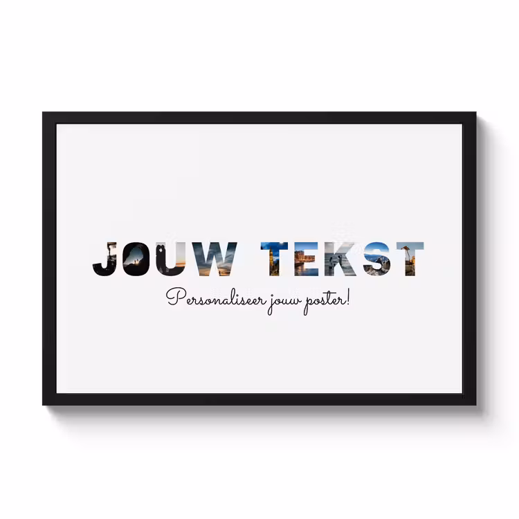 Foto in lijst - Eigen tekst — 1