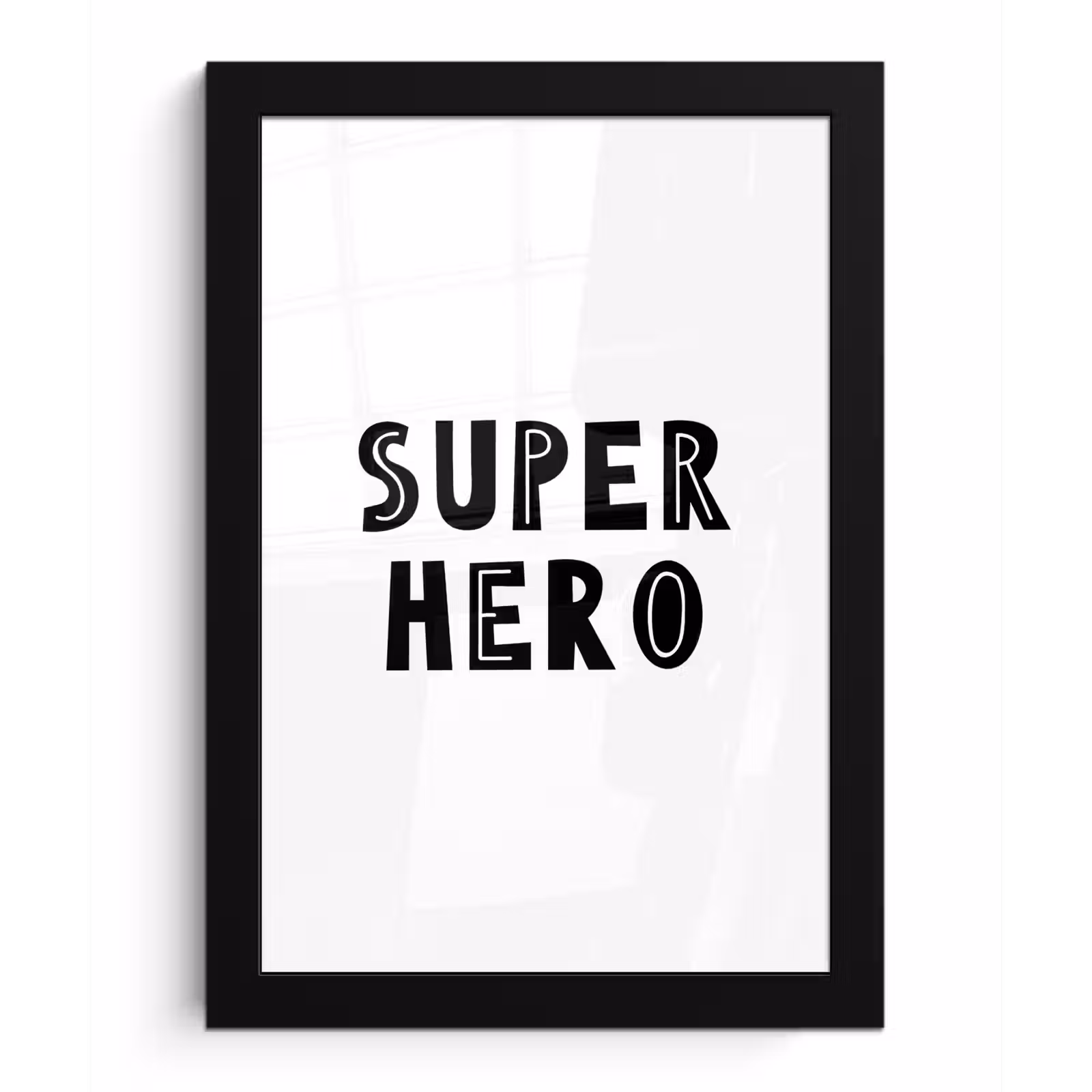 Poster met lijst - Jongens - Quotes - Super hero - Kind - Spreuken — 1