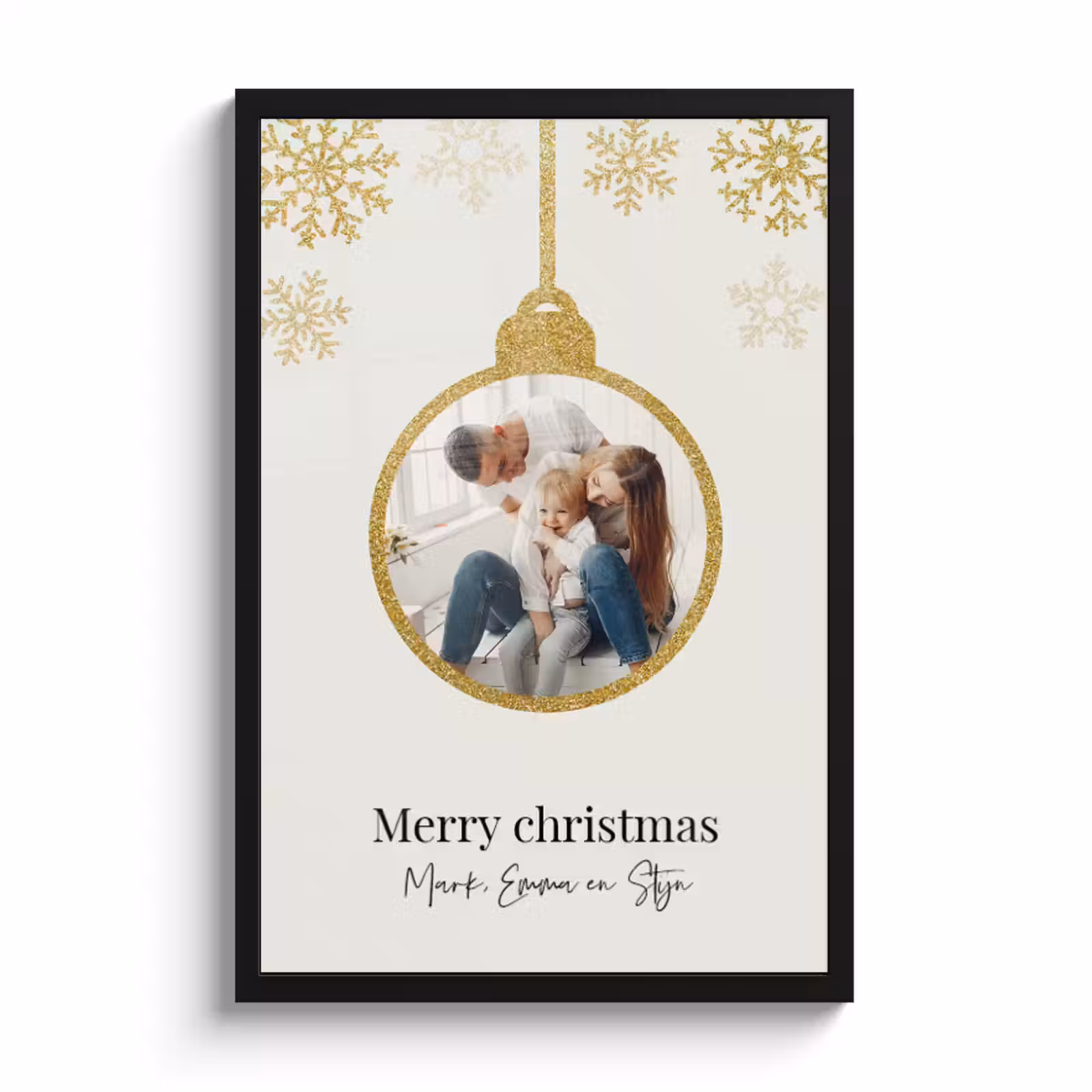 Foto in lijst – Kerstbal — 1