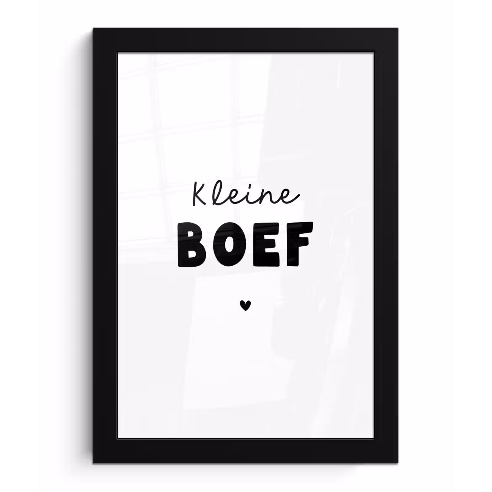 Poster met lijst - Kinderen - Quotes - Kleine boef - Spreuken — 1