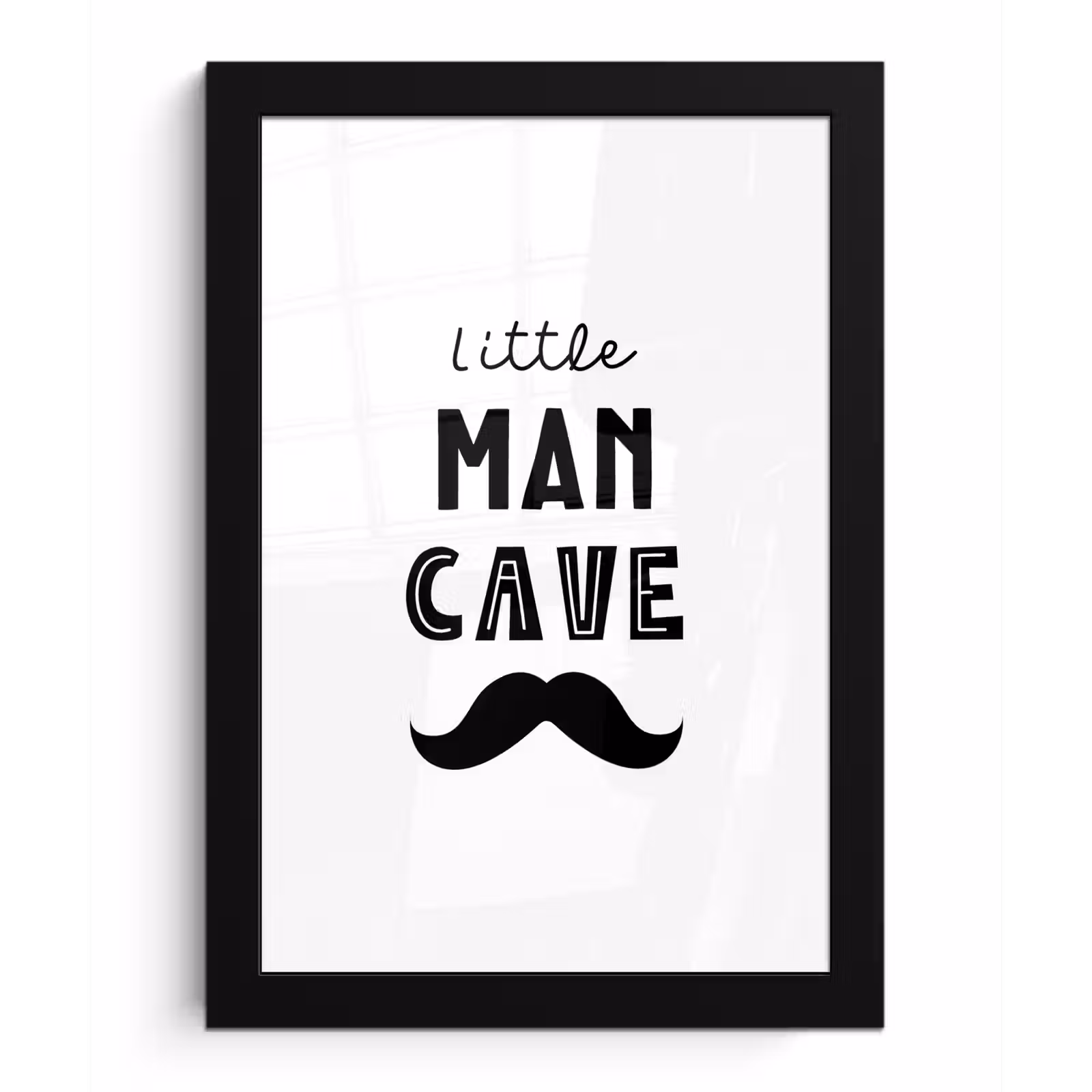 Poster met lijst - Quotes - Little man cave - Spreuken - Jongens - Kind — 1