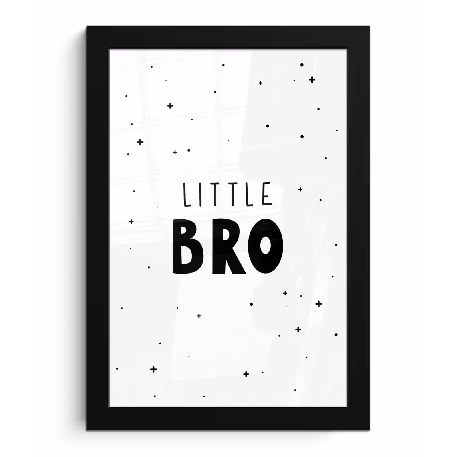 Poster met lijst - Spreuken - Kind - Jongens - Little bro - Quotes — 1