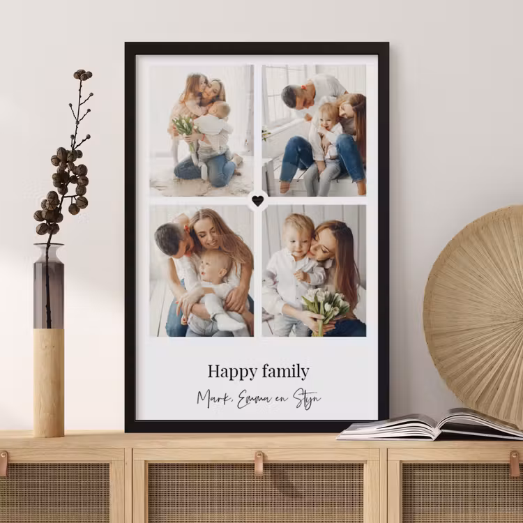 Foto in lijst – Collage met hartje — 2