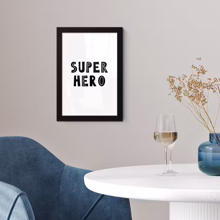 Poster met lijst - Jongens - Quotes - Super hero - Kind - Spreuken — 4