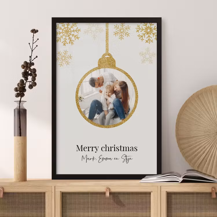 Foto in lijst – Kerstbal — 2