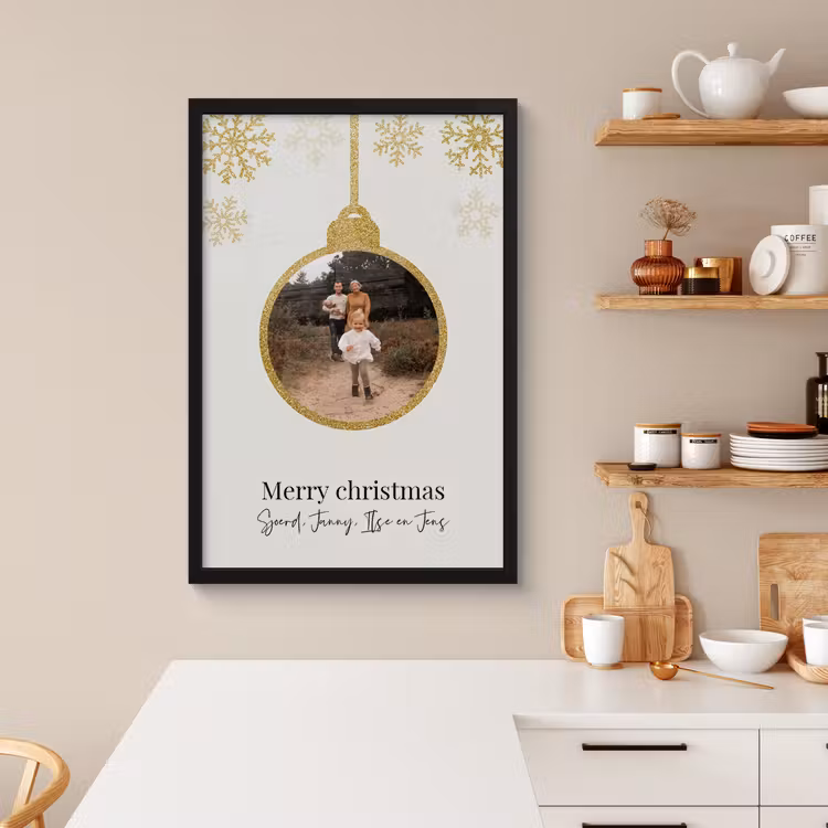 Foto in lijst – Kerstbal — 3