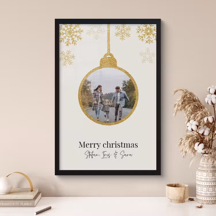 Foto in lijst – Kerstbal — 4