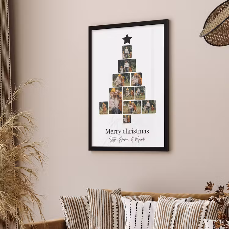 Foto in lijst – Kerstboom collage — 2