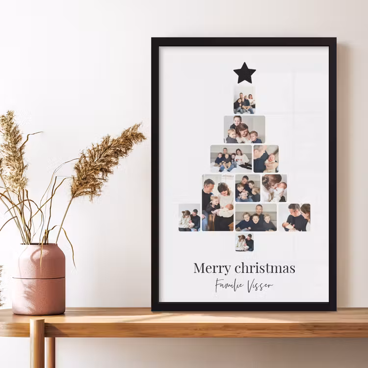 Foto in lijst – Kerstboom collage — 3