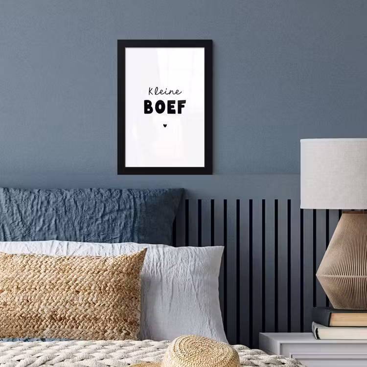 Poster met lijst - Kinderen - Quotes - Kleine boef - Spreuken — 3