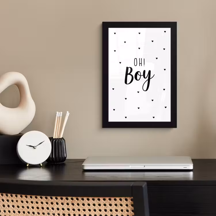 Poster met lijst - Quotes - Kind - Jongens - Oh! Boy - Spreuken — 2
