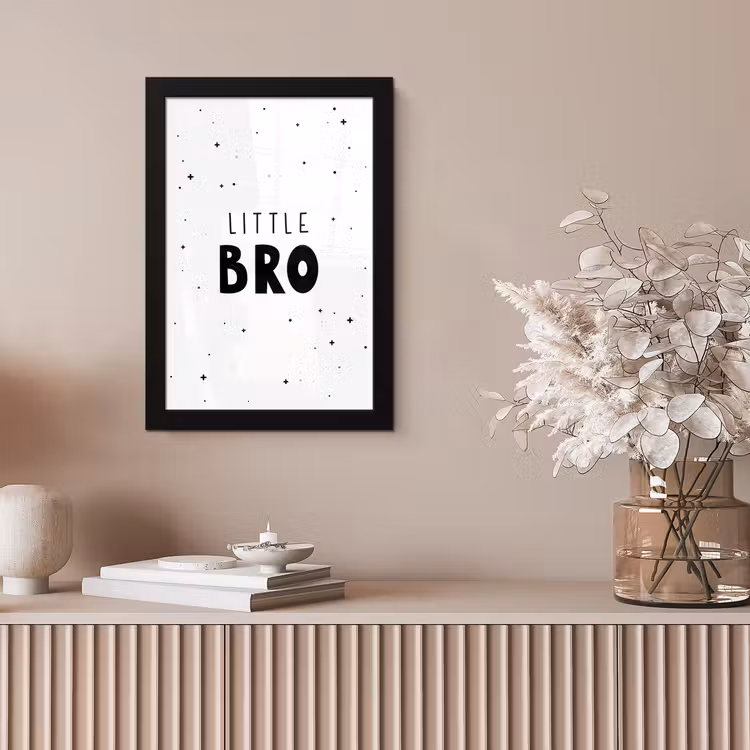 Poster met lijst - Spreuken - Kind - Jongens - Little bro - Quotes — 5