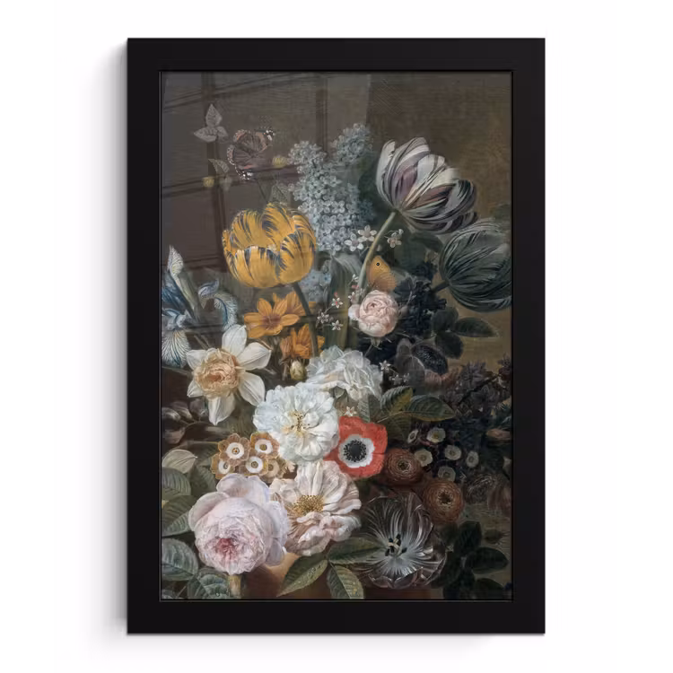 Poster met lijst - Stilleven met bloemen - Schilderij van Eelke Jelles Eelkema — 1