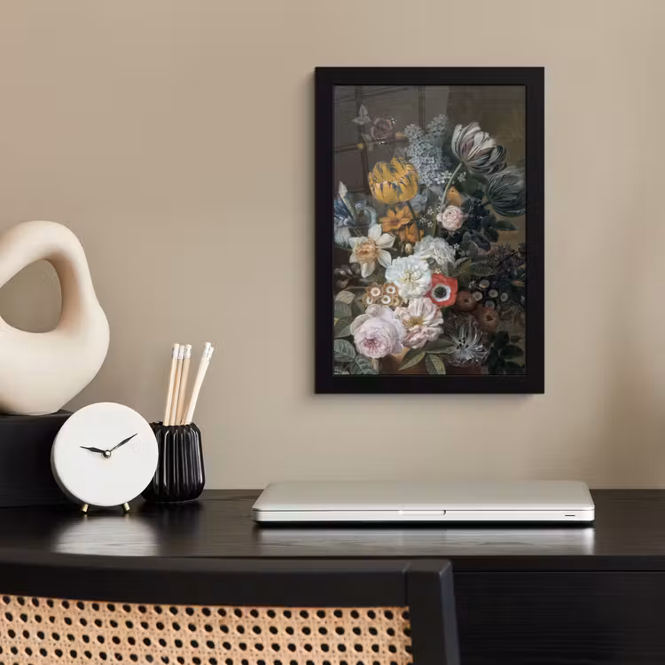 Poster met lijst - Stilleven met bloemen - Schilderij van Eelke Jelles Eelkema — 2