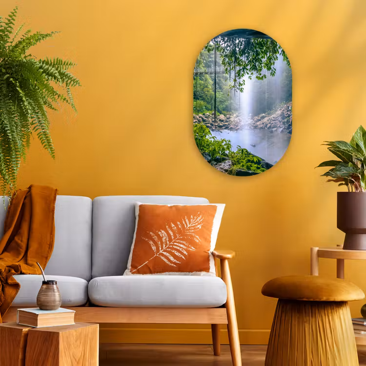 Muurovaal - Jungle - Regenwoud - Water - Waterval - Planten — 1