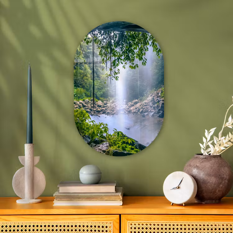 Muurovaal - Jungle - Regenwoud - Water - Waterval - Planten — 2