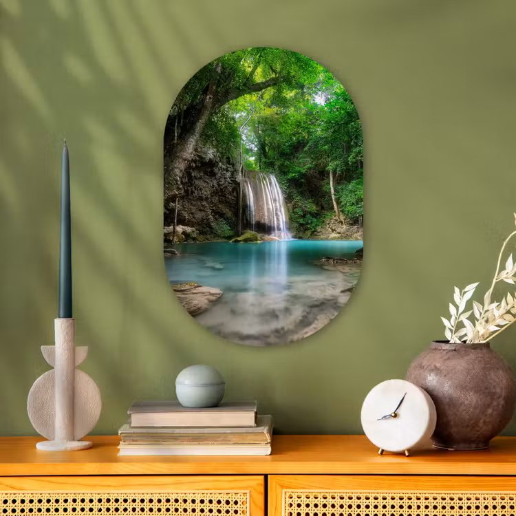 Muurovaal - Jungle - Waterval - Planten - Water - Natuur — 2