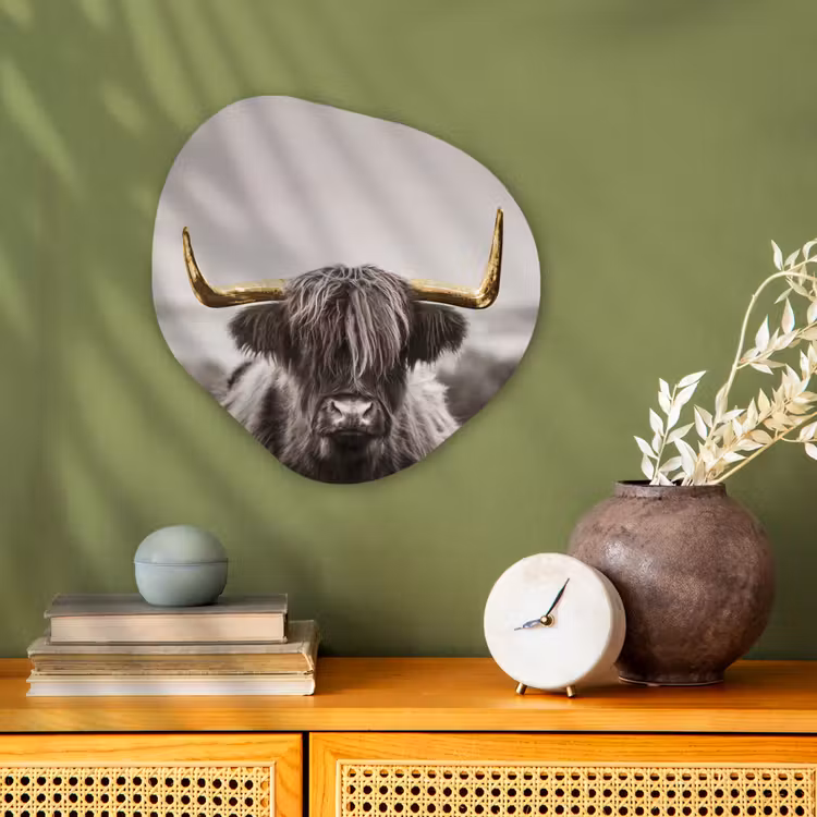 Organische Formen – Aluminium – Schotse hooglander - Goud - Hoorn — 2