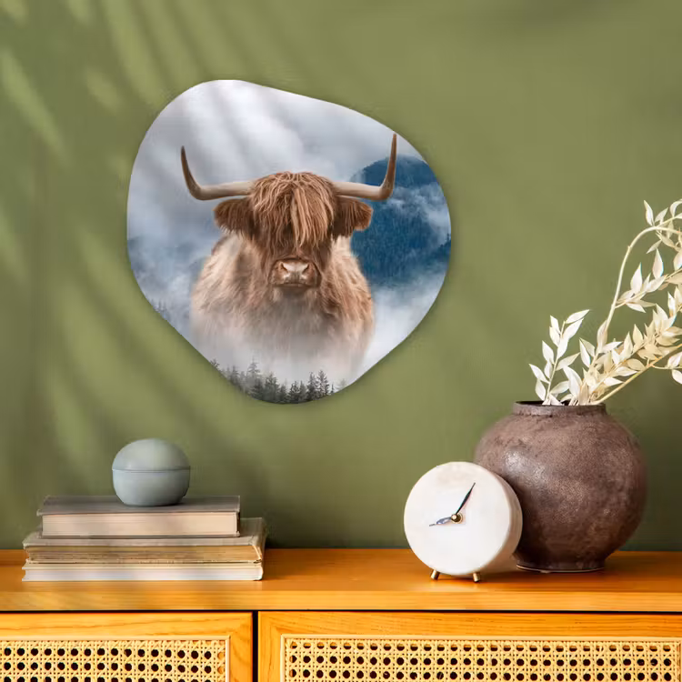 Organische Formen – Aluminium – Schotse hooglander - Mist - Berg — 2