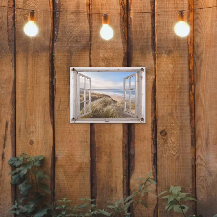 Tuinposter - Uitzicht op Kustlijn met Duinen — 2