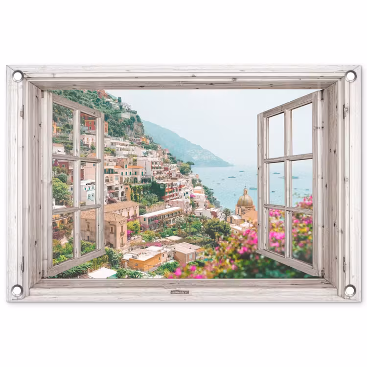 Tuinposter - Uitzicht op Positano — 1