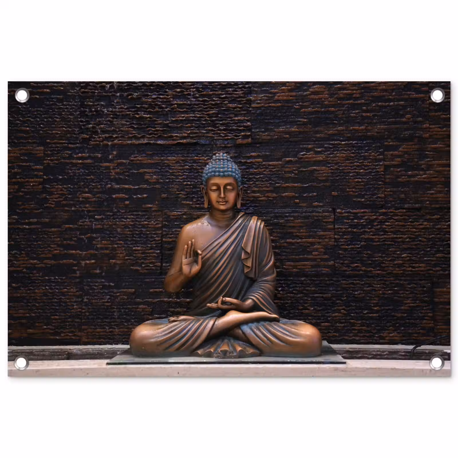 Tuinposter - Rustgevende Boeddha in meditatie — 1