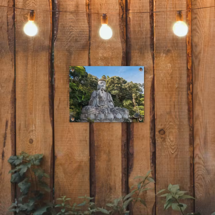 Tuinposter - Grote Boeddha in de natuur — 2