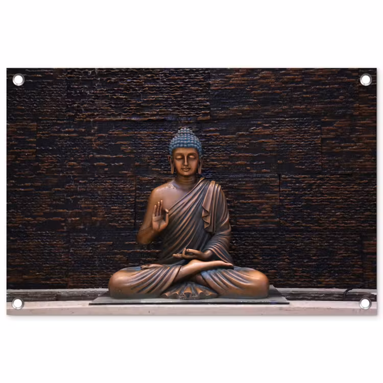 Tuinposter - Rustgevende Boeddha in meditatie — 1