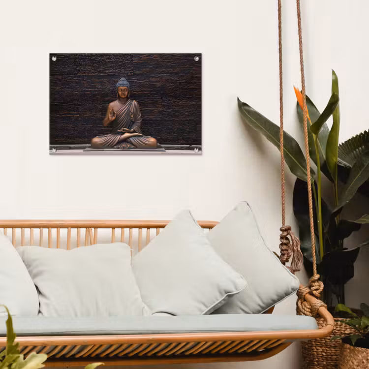 Tuinposter - Rustgevende Boeddha in meditatie — 5