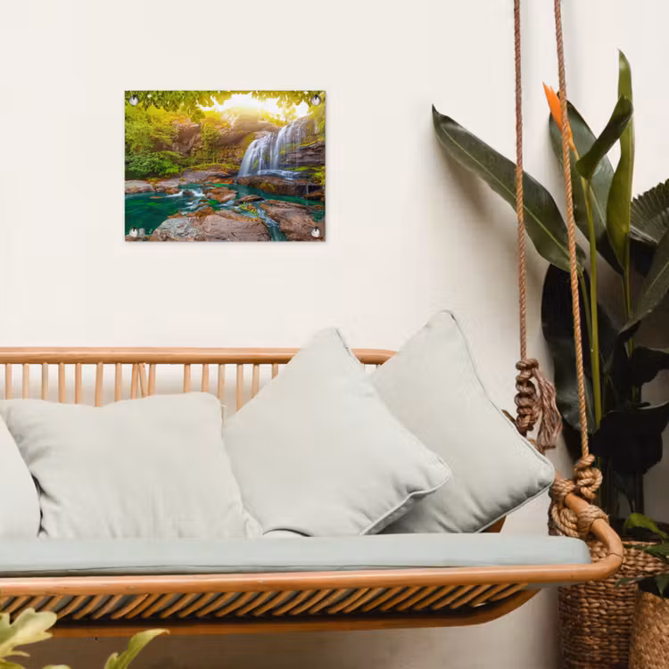 Tuinposter - Waterval in een weelderig bos — 5