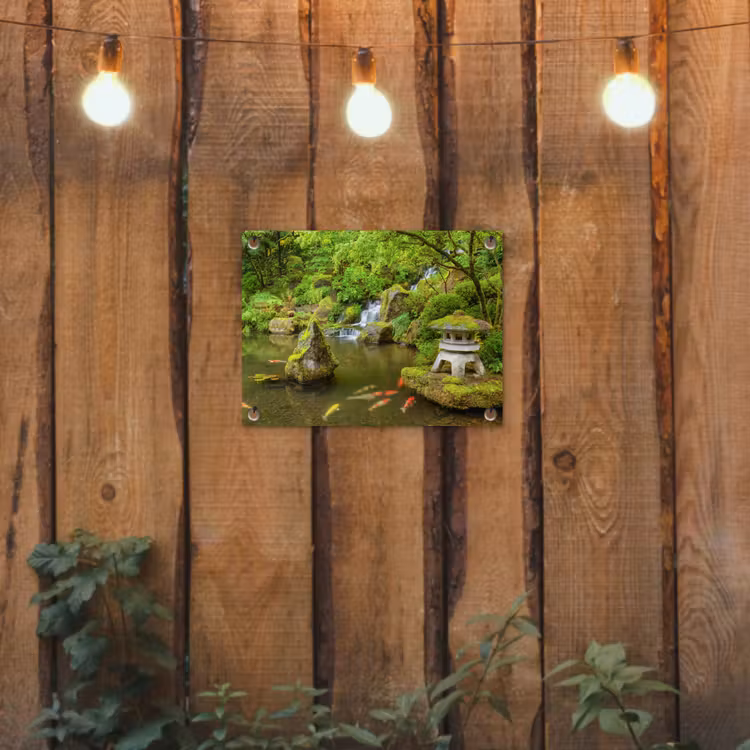 Tuinposter - Rustige Japanse vijver — 2