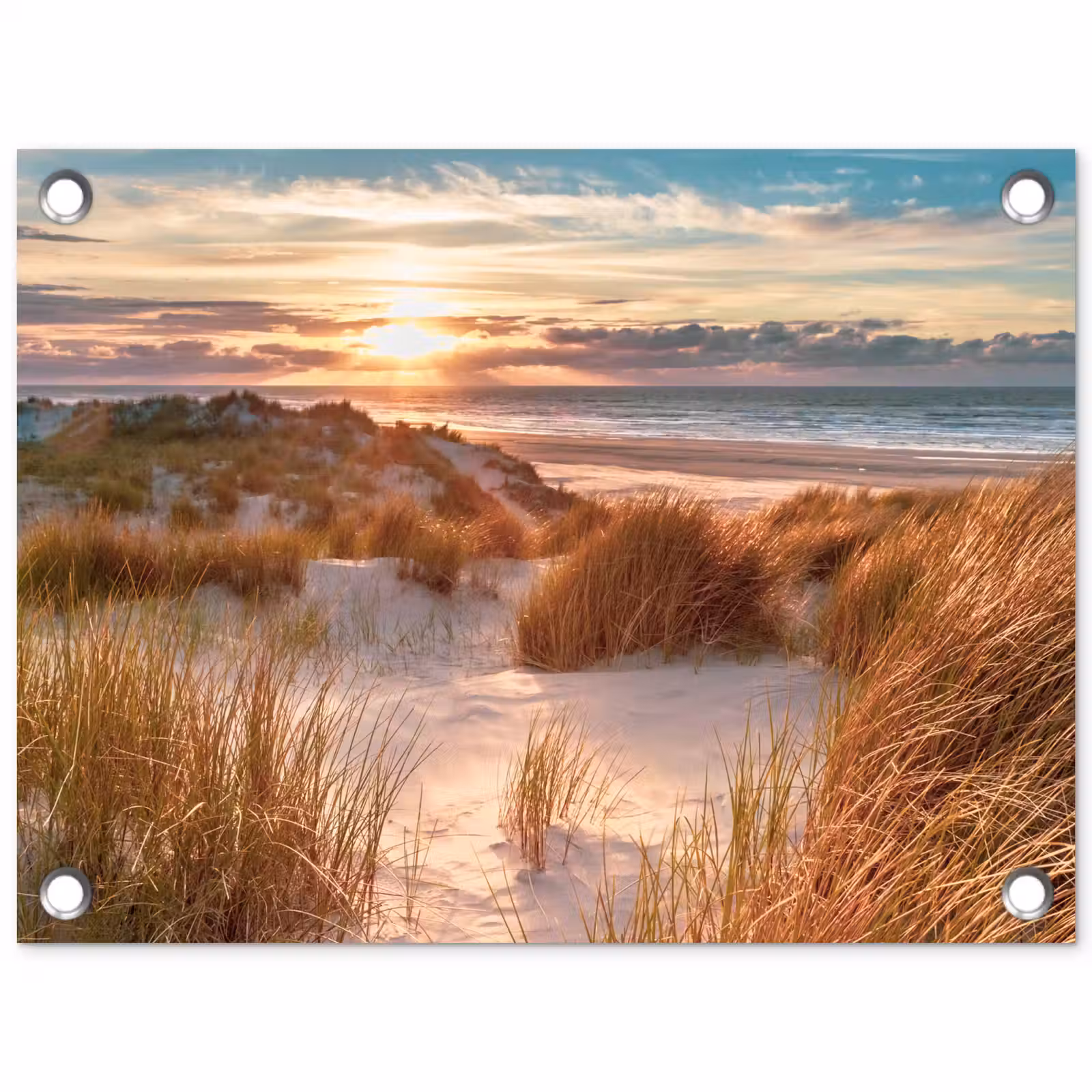 Tuinposter - Strandduinen in het Avondlicht — 1