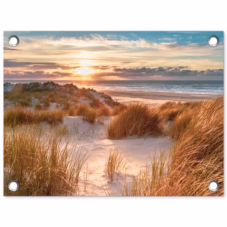 Tuinposter - Strandduinen in het Avondlicht — 1