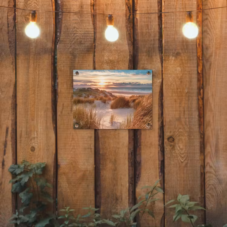 Tuinposter - Strandduinen in het Avondlicht — 2