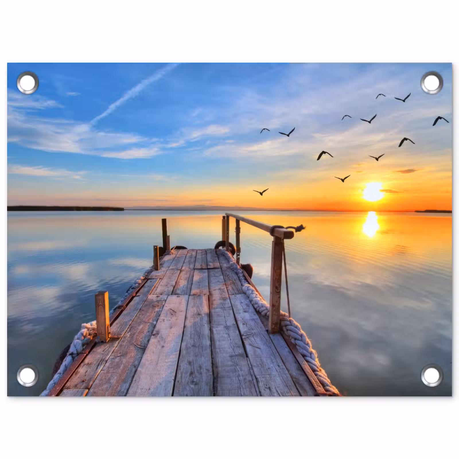 Tuinposter - Rustige Zonsondergang — 1