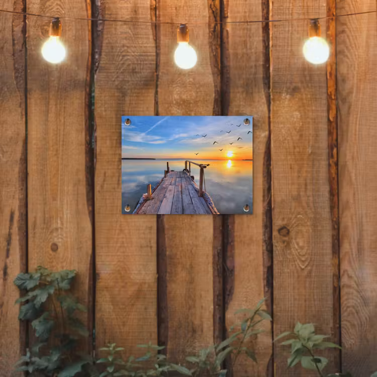 Tuinposter - Rustige Zonsondergang — 2