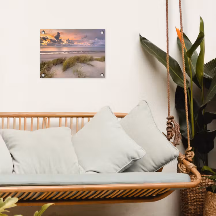 Tuinposter - Kleurrijke Avond aan het Strand — 5
