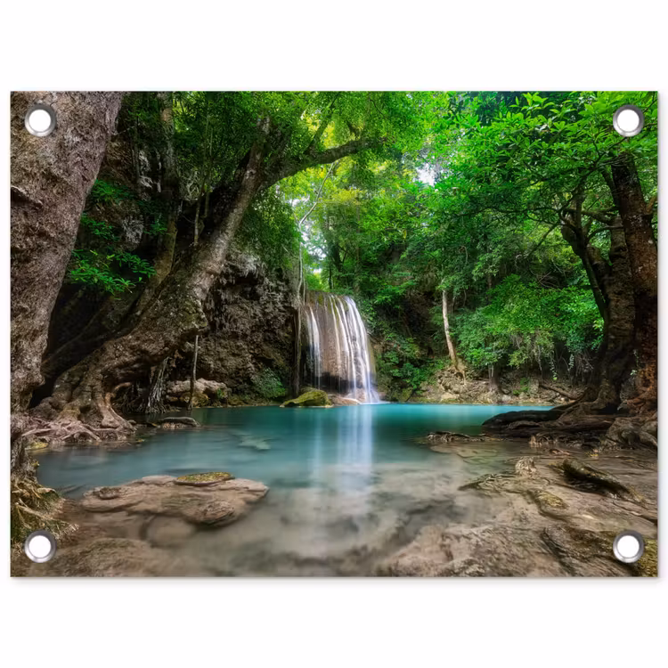 Tuinposter - Kristalheldere Waterval — 1