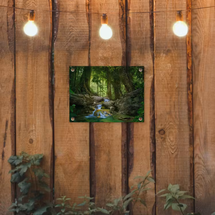 Tuinposter - Waterval in het Regenwoud — 2