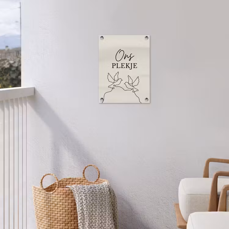 Tuinposter - Ons Plekje met Vogels — 3